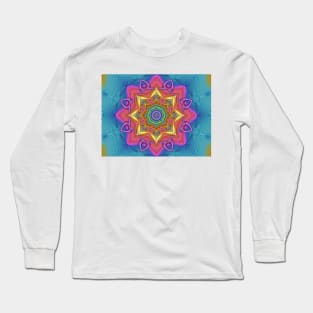 Colourful Mandala Design Long Sleeve T-Shirt